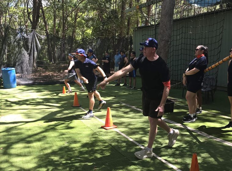 Axe throwing lanes - the other half of most bucks and hens days