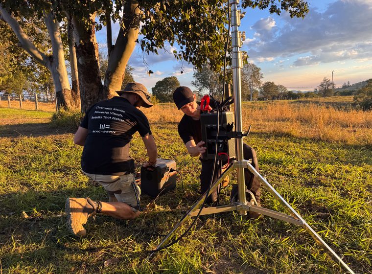 The spot in use at golden hour